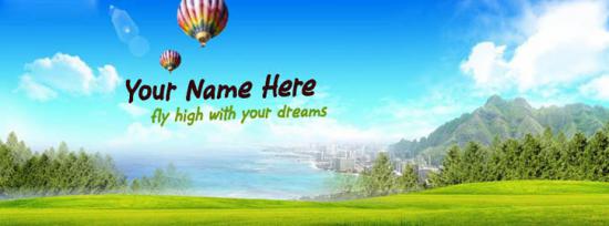 Misc Facebook Cover Photos name covers - Fly high with your dreams