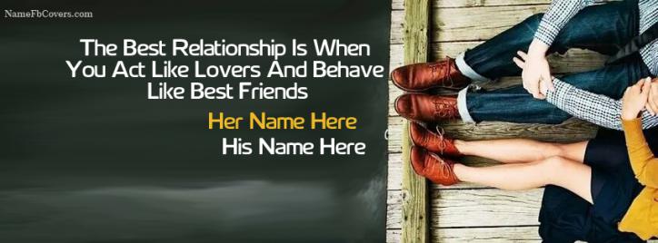 Best Relationship Love Facebook Cover Photos With Name