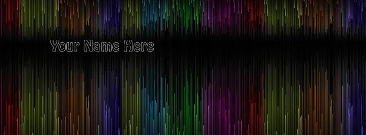 Amazing Colors texture Facebook Cover With Name
