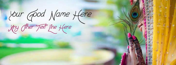 Beautiful Girl Style Facebook Cover With Name