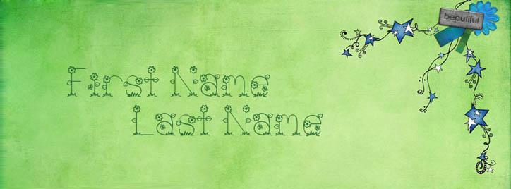 Beautiful PC Garden Facebook Cover With Name