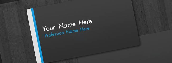 Business Card Facebook Cover With Name