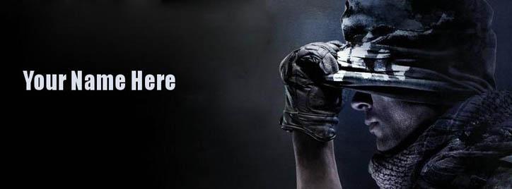 Call of Duty Ghost Facebook Cover With Name