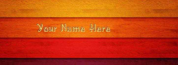 Coolful Wood Facebook Cover With Name