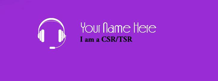 CSR or TSR Facebook Cover With Name
