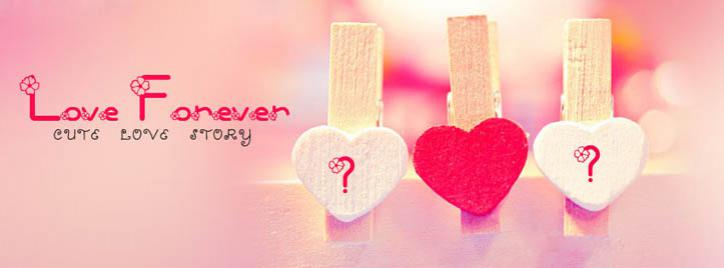 Cute Love Story Facebook Cover With Name