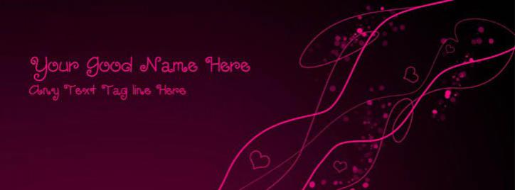 Dark Heart Diva Facebook Cover With Name