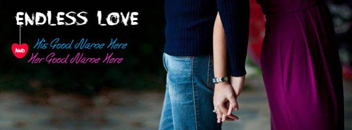 Endlessly Love Facebook Cover With Name