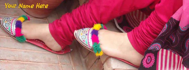 Girls Feet Facebook Cover With Name