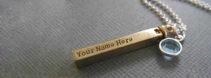 Golden Pendant Facebook Cover With Name