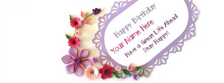 Happy Birthday Stay Happy Facebook Cover With Name