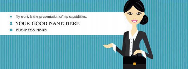 I am a Business Woman Facebook Cover With Name