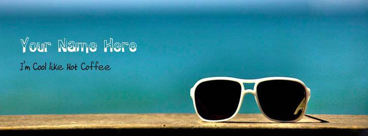 I am Cool like Hot Coffee Facebook Cover With Name