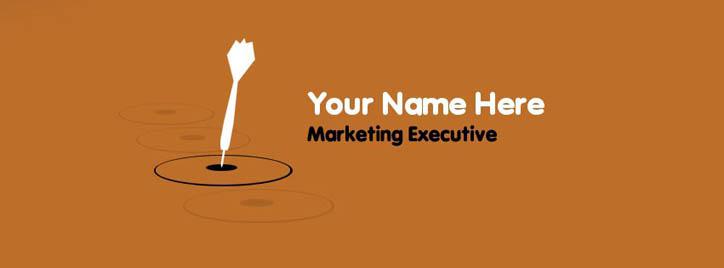 Marketing Executive Facebook Cover With Name