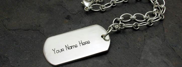 Military Tag Bracelet Facebook Cover With Name