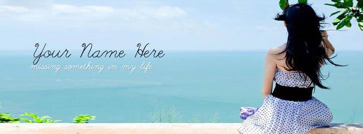 Missing something in my life Facebook Cover With Name