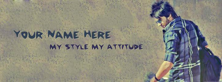 My Style My Attitude Facebook Cover With Name
