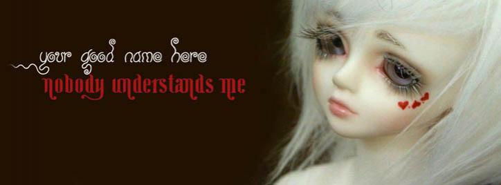 Nobody understands me Facebook Cover With Name