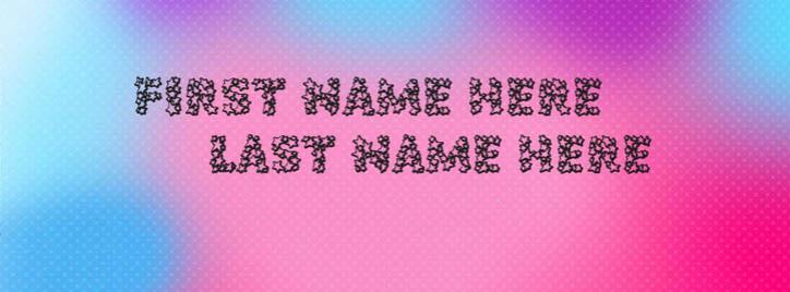 Pop star Abstract Facebook Cover With Name