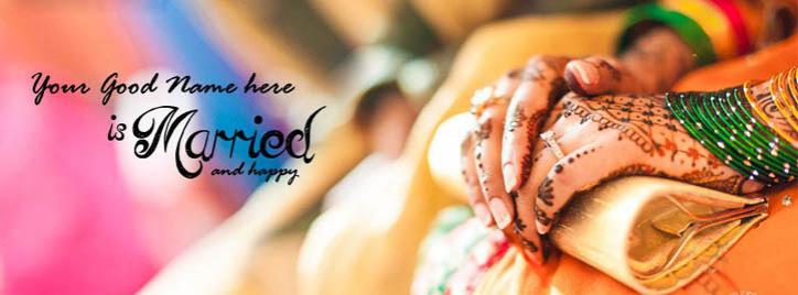 She is Married Facebook Cover With Name