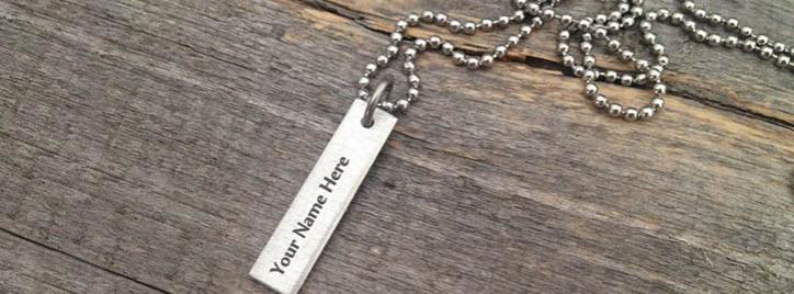 Vintage Word Necklace Facebook Cover With Name