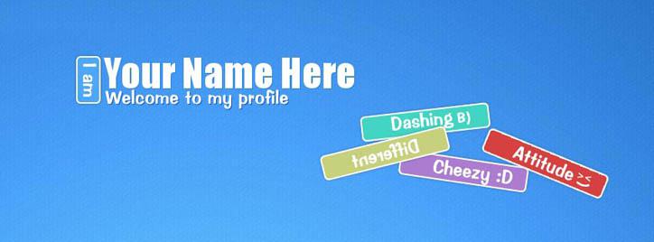 Welcome to my Profile Facebook Cover With Name