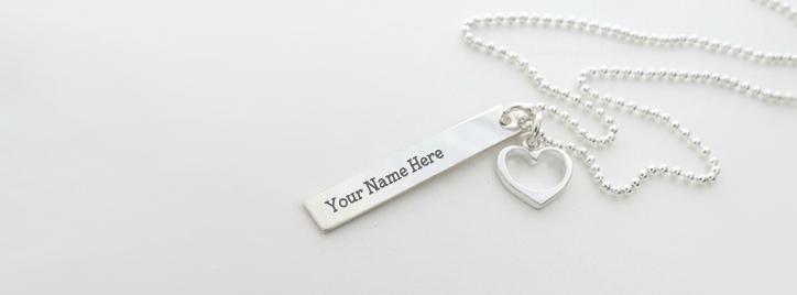 Light Sliver Necklace Facebook Cover With Name