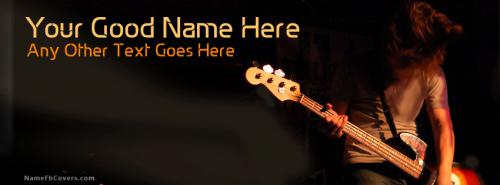 Guitar Lover FB Cover With Name 