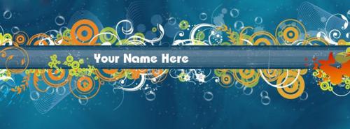Abstract Art FB Cover With Name 