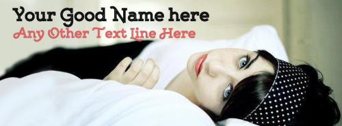 Beautiful Modern Girl FB Cover With Name 