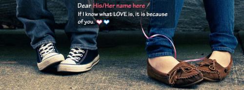 Because of You FB Cover With Name 