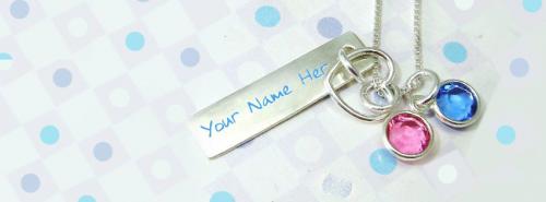Colorful Pendant FB Cover With Name 