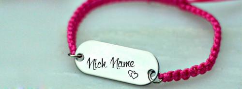Cool Personalized Bracelet FB Cover With Name 