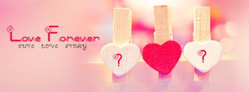 Cute Love Story FB Cover With Name 