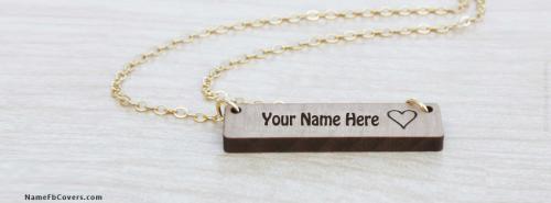 Engraved Bar Necklace FB Cover With Name 