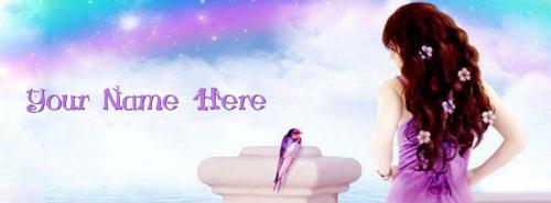 Fantasy Girl Colorful Name Cover FB Cover With Name 