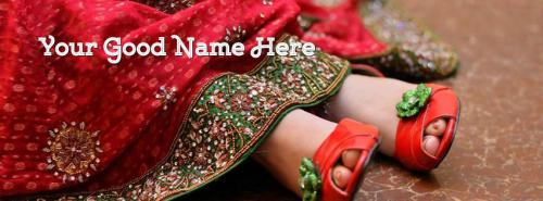 Girl Heels FB Cover With Name 