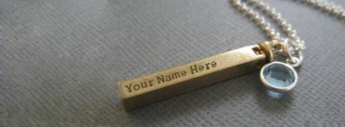 Golden Pendant FB Cover With Name 