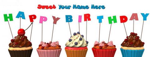 Happy Birthday Sweet Me FB Cover With Name 
