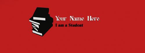 I am a Student FB Cover With Name 