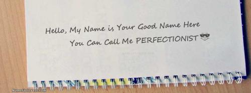 I am Perfectionist FB Cover With Name 