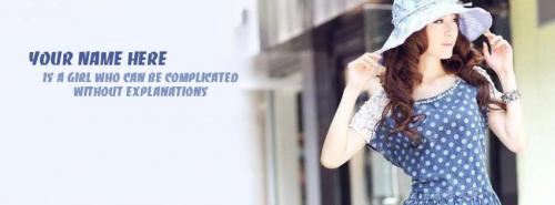 I can be Complicated FB Cover With Name 