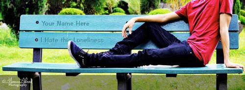 I Hate This Loneliness FB Cover With Name 
