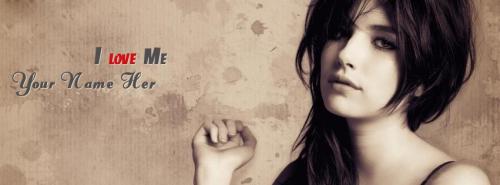 I Love Me FB Cover With Name 