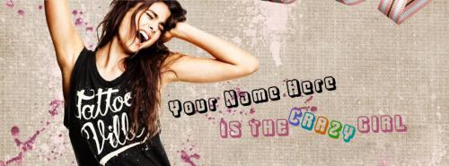 Is the Crazy Girl FB Cover With Name 