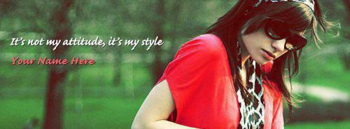 Its my style FB Cover With Name 
