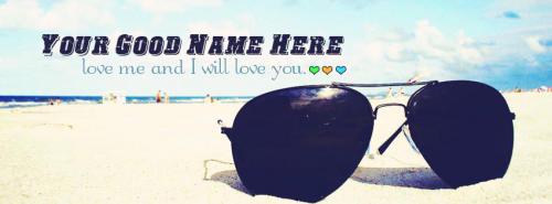 Love me and i will love you FB Cover With Name 