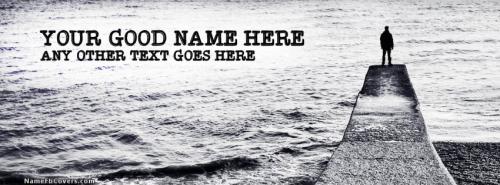 Man and Sea FB Cover With Name 