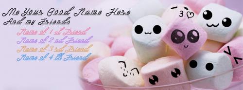 Me and My Friends FB Cover With Name 