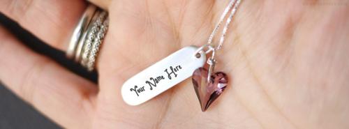 Necklace in Hand FB Cover With Name 